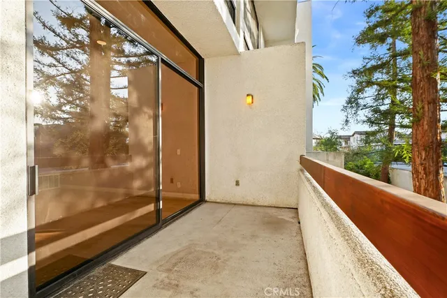 a view of balcony with floor