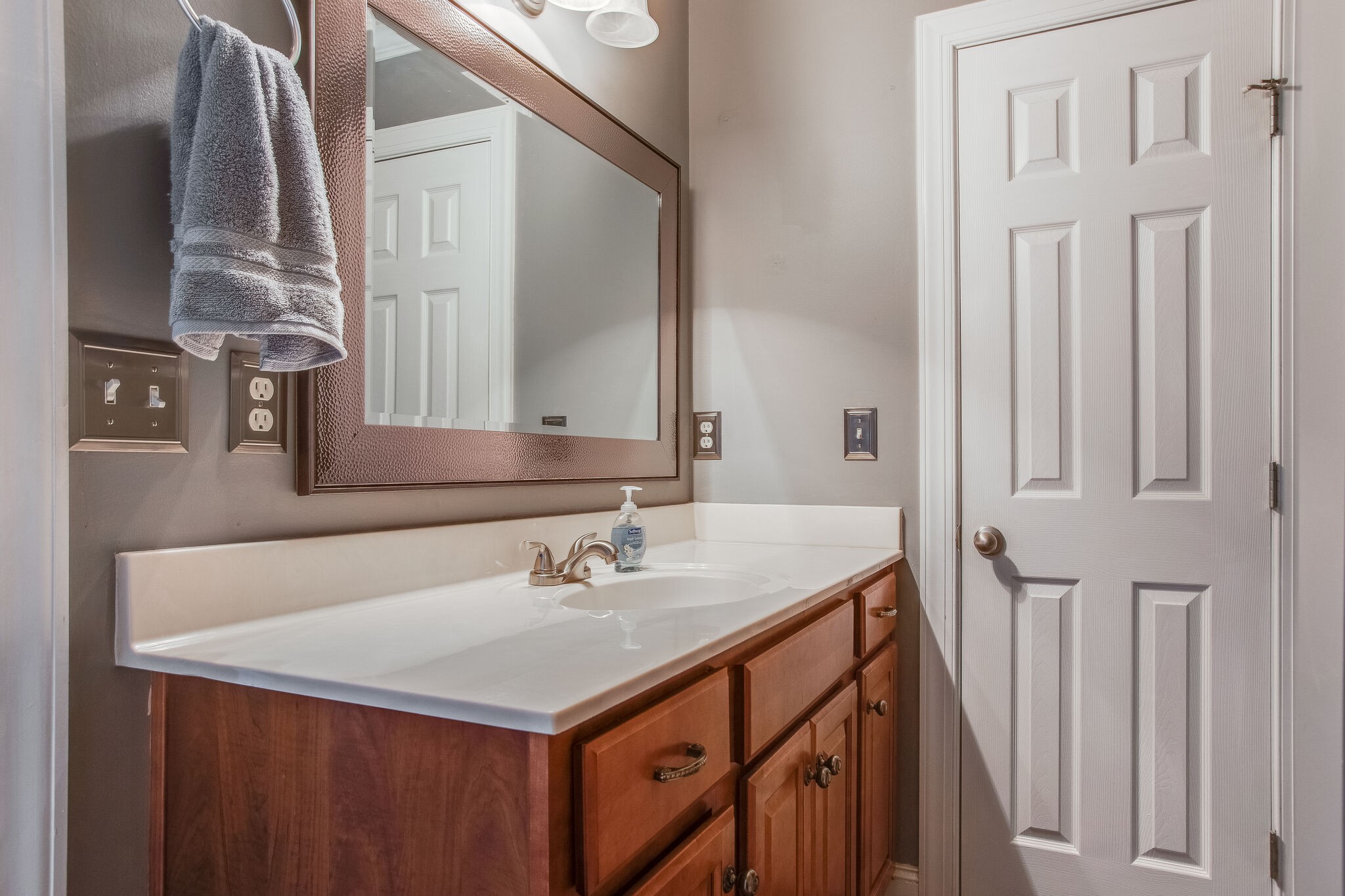 2010 Birch Lane Spring Hill, TN 37174 - Photo 17 of 25 a bathroom with a sink vanity and a mirror