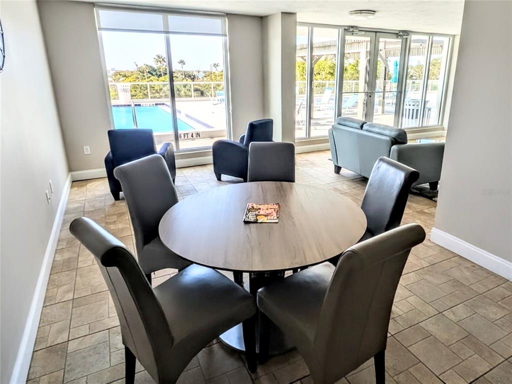 101 South Gulfstream Avenue, Unit 7E Sarasota, FL 34236 - Photo 37 of 40 a view of a dining room with furniture window and outside view