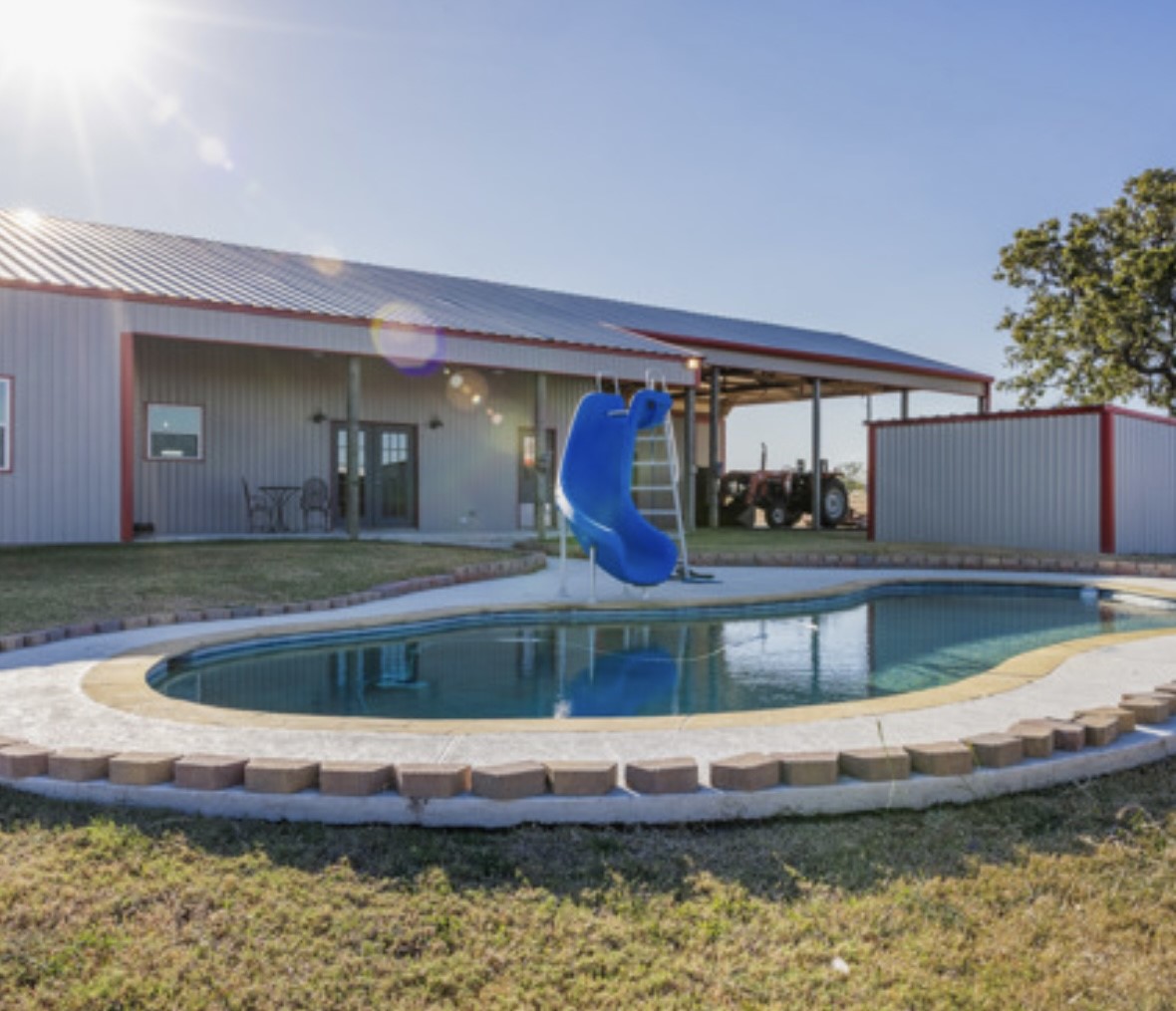 7210 Goehring Road Ledbetter, TX 78946 - Photo 5 of 47 a view of swimming pool with a yard