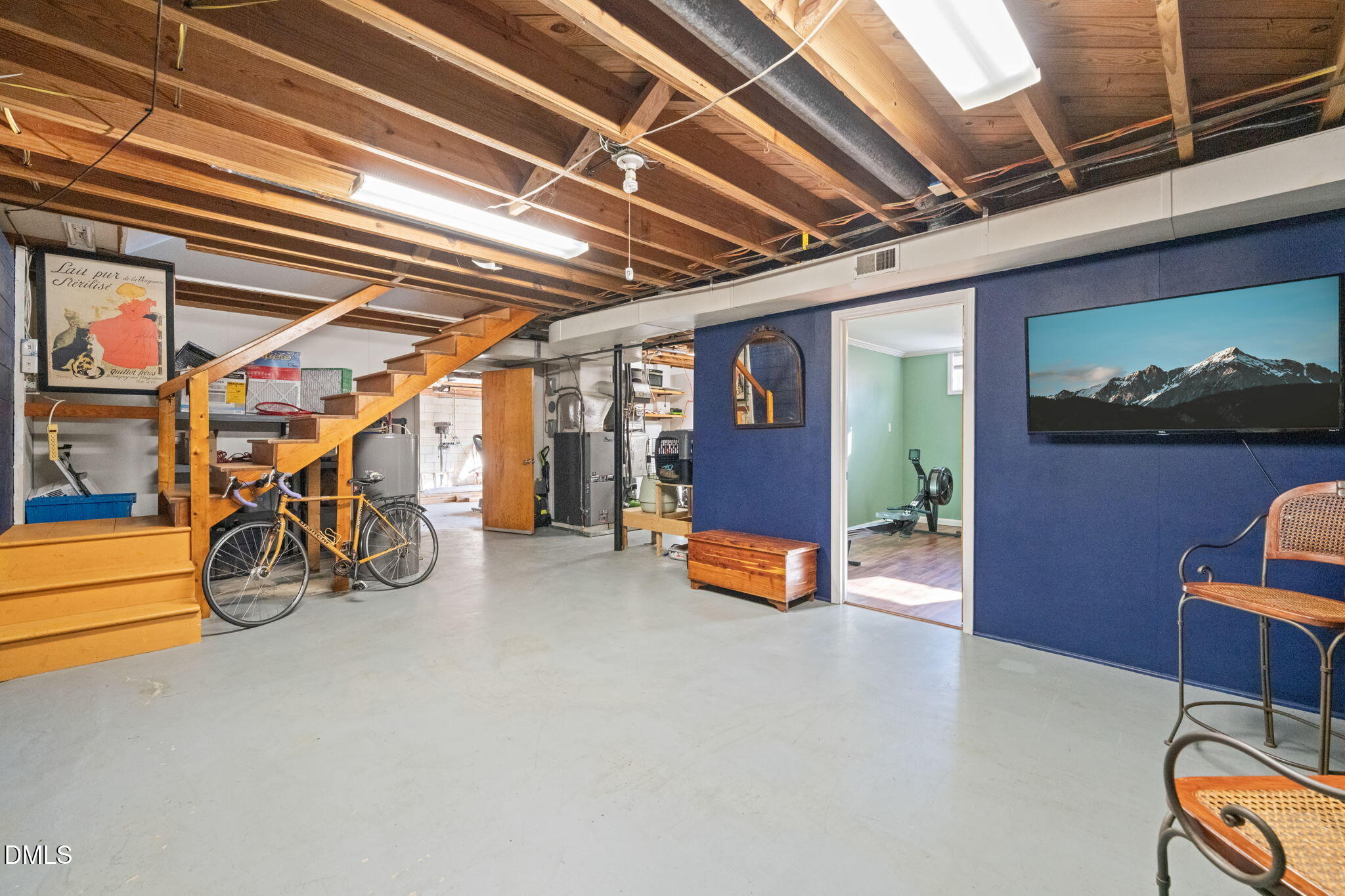 2802 Glover Road Durham, NC 27703 - Photo 24 of 44 a view of a garage with furniture