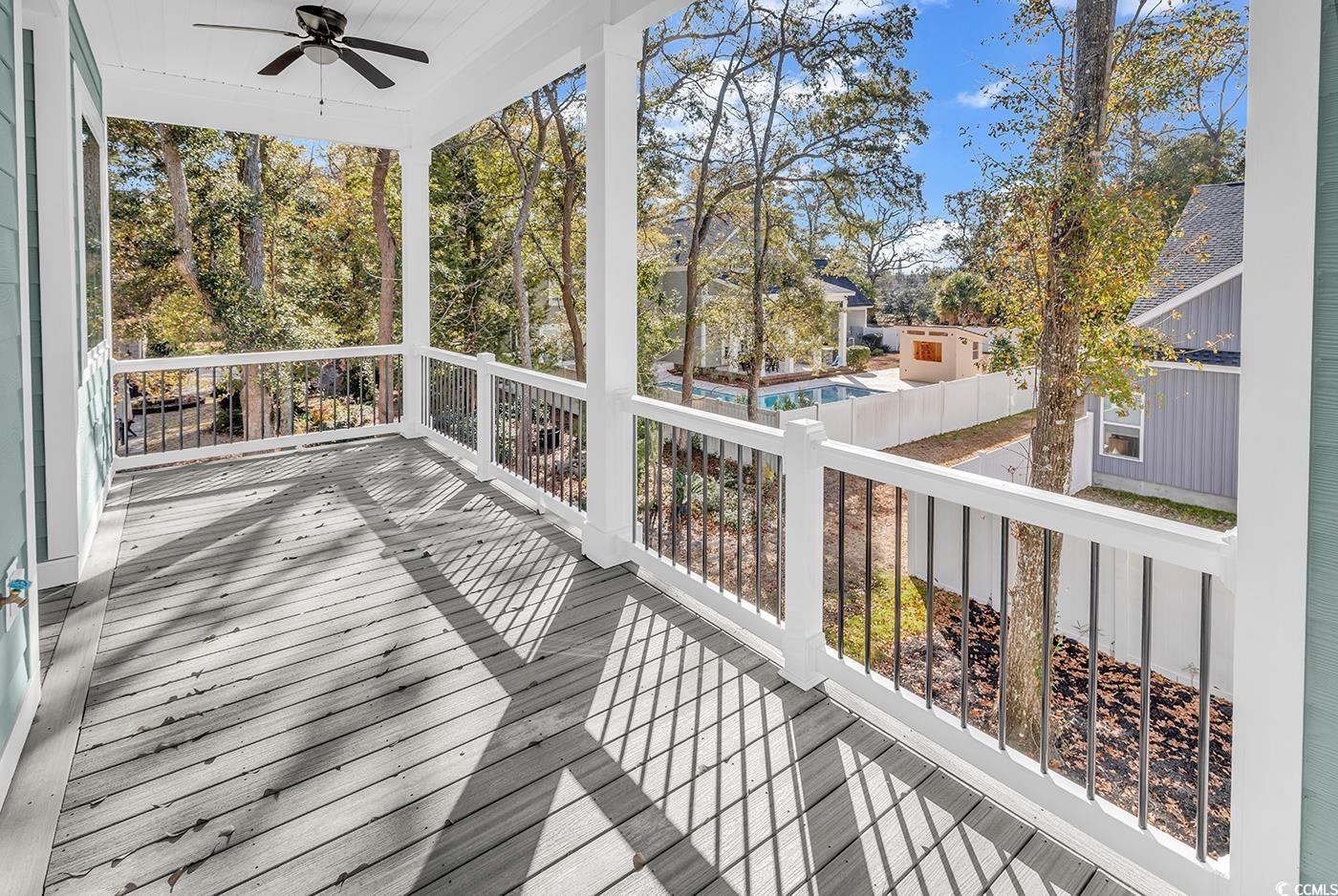 535 Mary Lou Avenue Murrells Inlet, SC 29576 - Photo 5 of 30 Back deck, with ceiling fans.