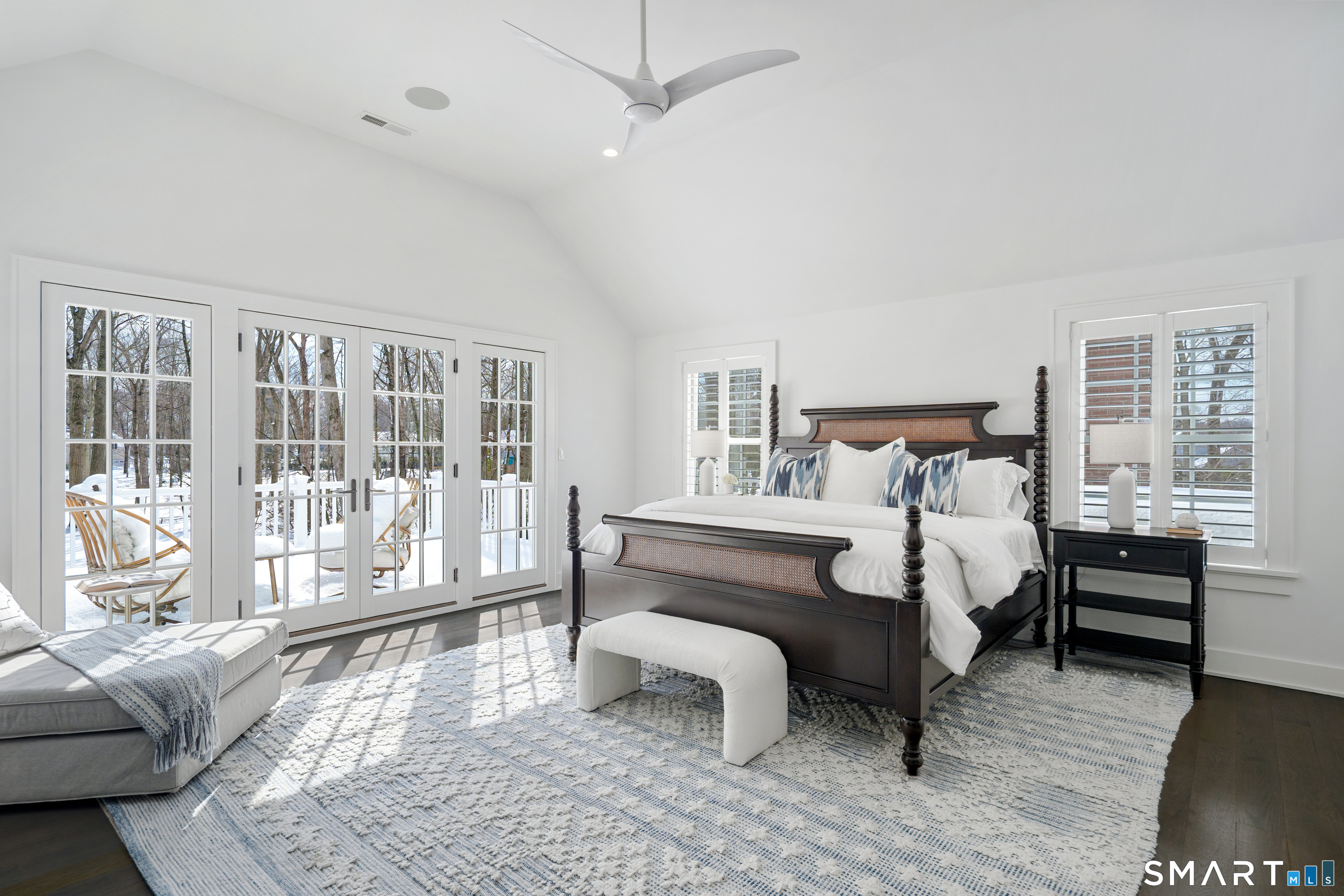 15 Marianne Road Darien, CT 06820 - Photo 27 of 36 a bedroom with a bed and wooden floor