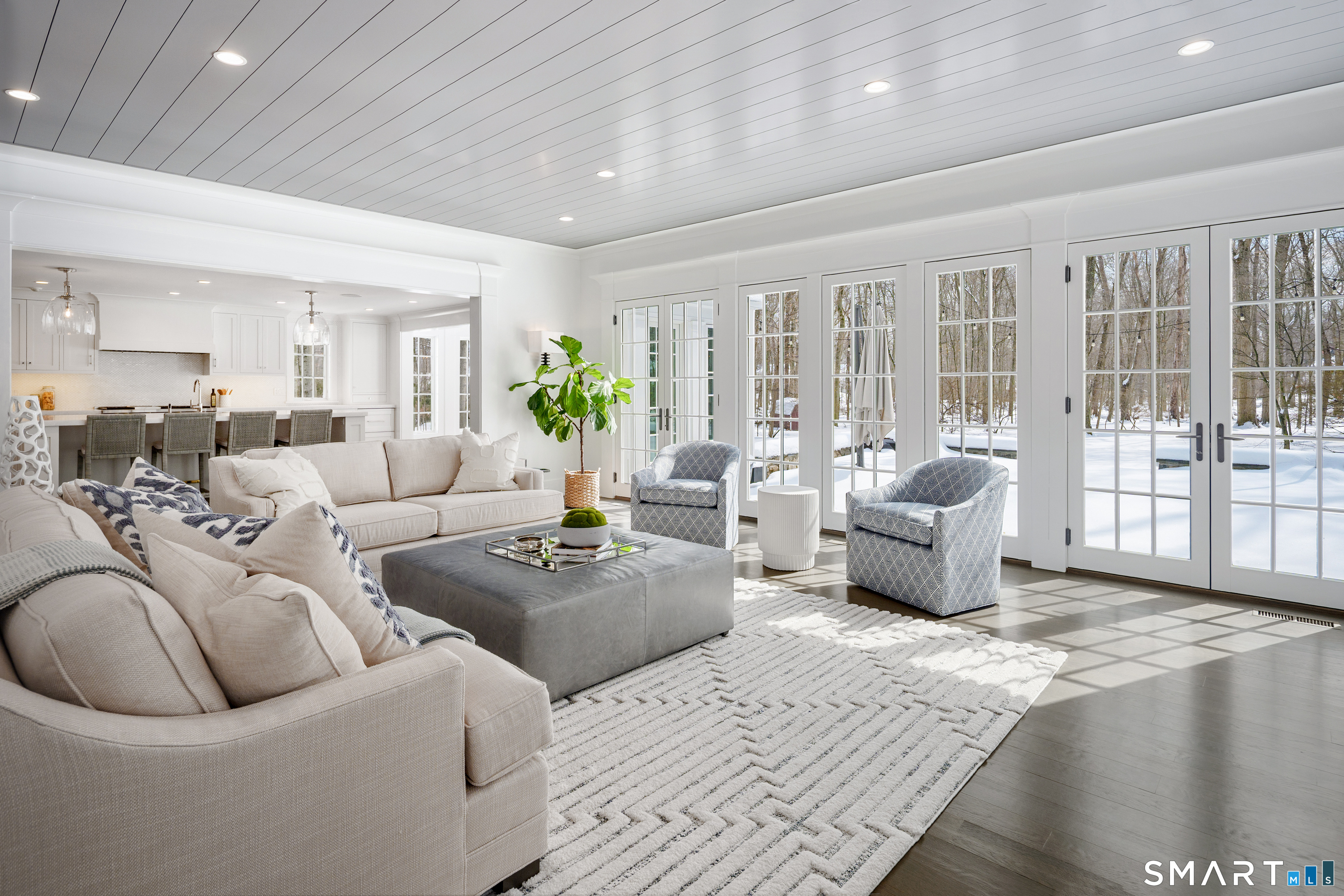 15 Marianne Road Darien, CT 06820 - Photo 8 of 36 a living room with furniture and a large window