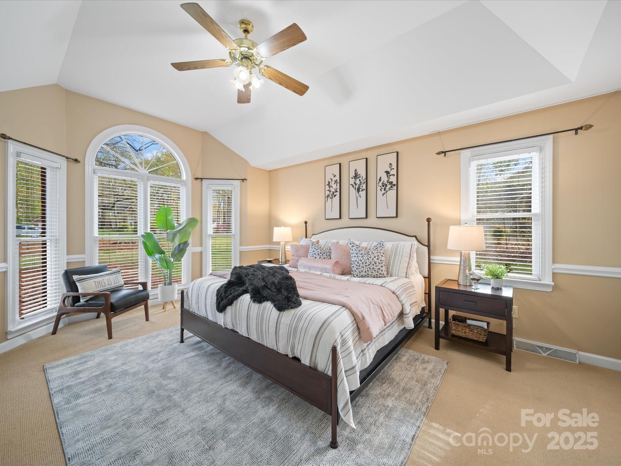 106 Berea Baptist Church Road Stanfield, NC 28163 - Photo 25 of 48 a living room with a bed furniture and a large window