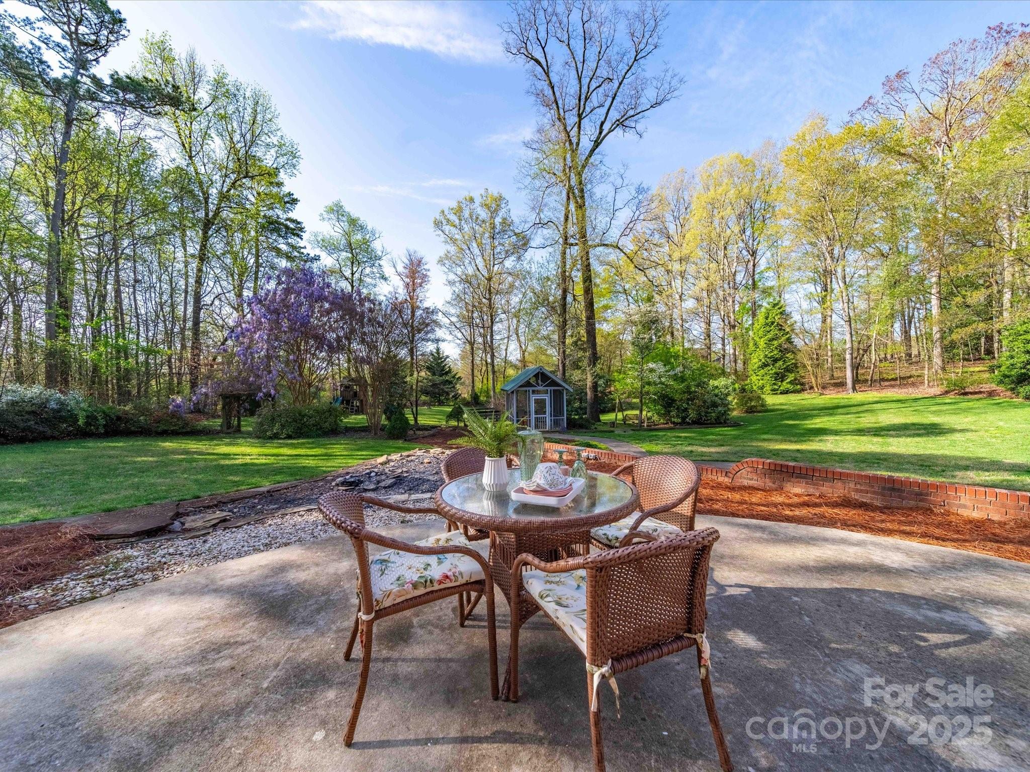 106 Berea Baptist Church Road Stanfield, NC 28163 - Photo 48 of 48 a view of a yard with furniture and garden