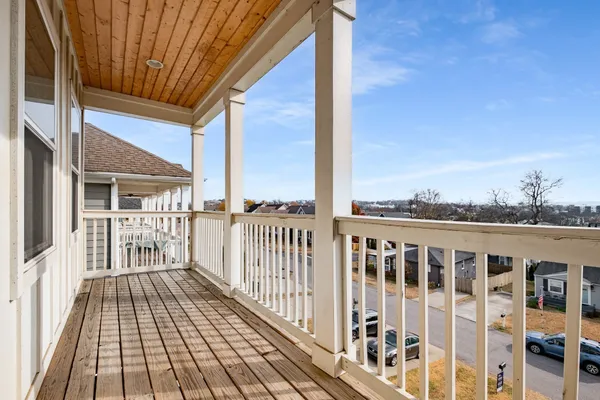 a view of a balcony