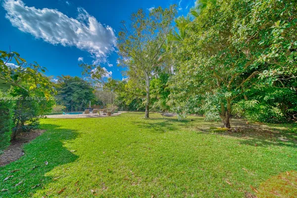 a view of a back yard