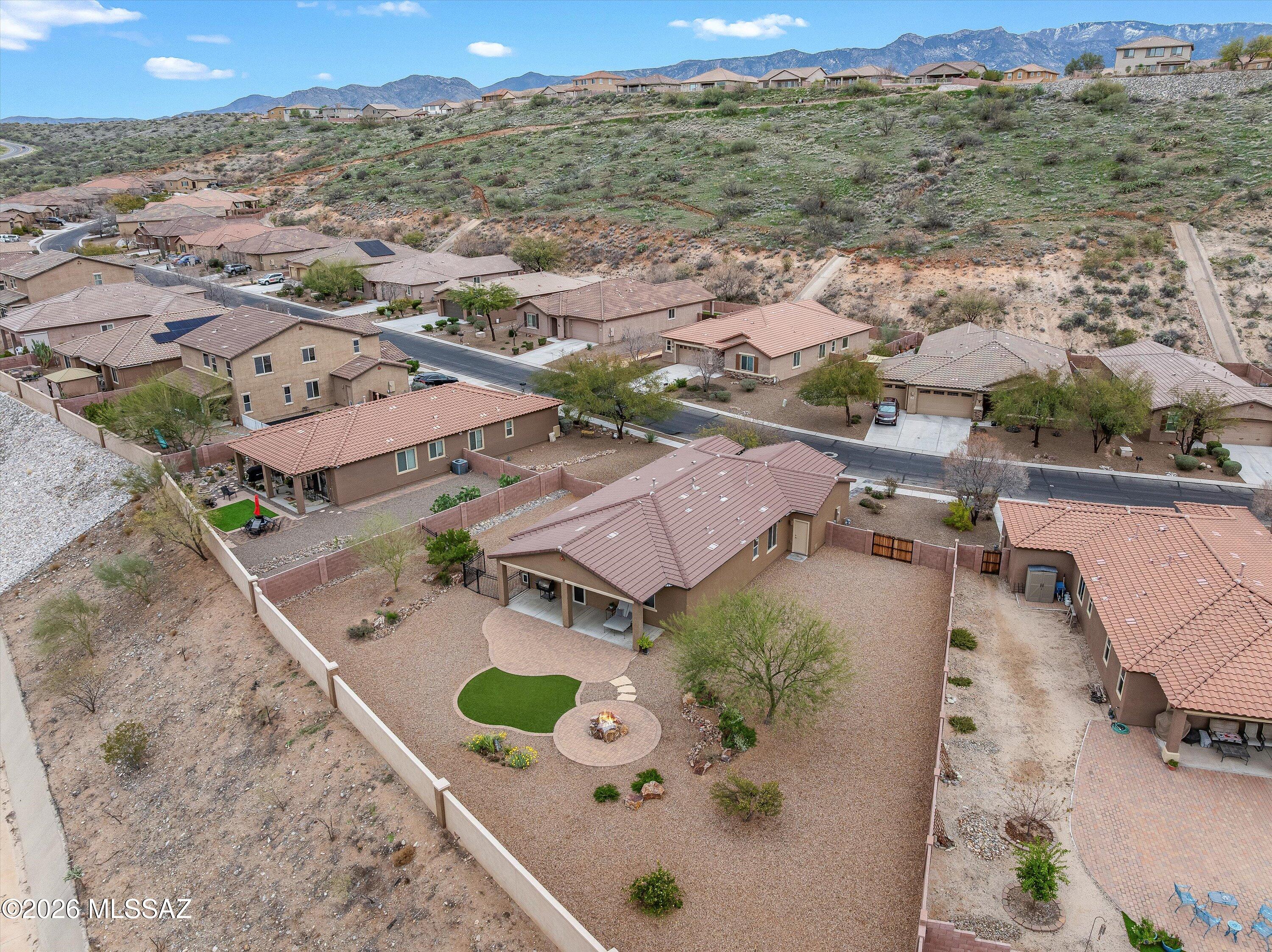 38754 South Running Roses Lane Tucson, AZ 85739 - Photo 44 of 46 44-Aerial Back