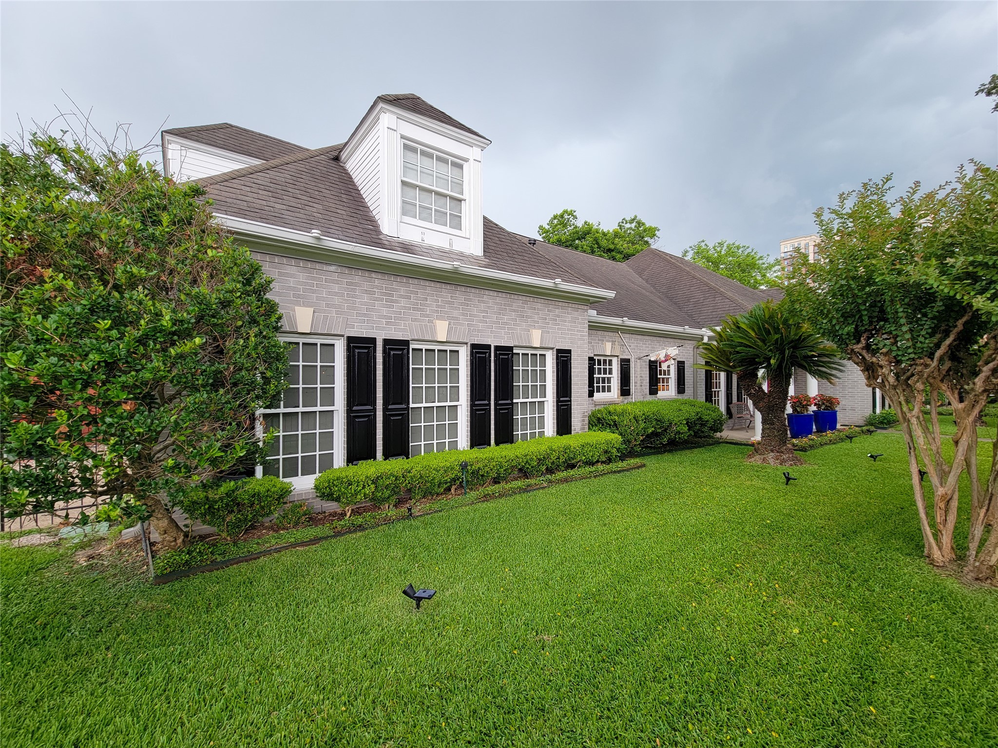 4401 Roseland Street Houston, TX 77006 - Photo 10 of 46 a view of a house with a big yard plants and large trees