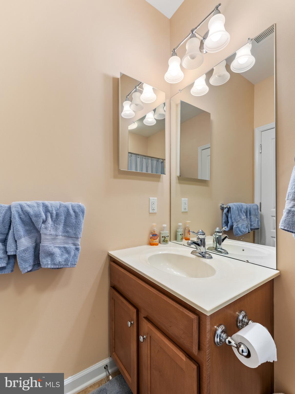 522 Creekside Drive Brookhaven, PA 19015 - Photo 15 of 28 a bathroom with a sink vanity and a mirror