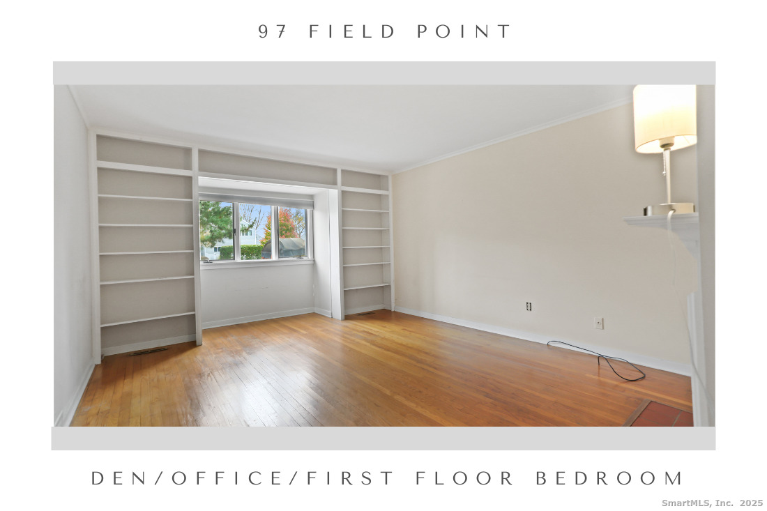 97 Field Point Drive, Unit 97 Fairfield, CT 06824 - Photo 14 of 40 a room with a wooden floor and a window