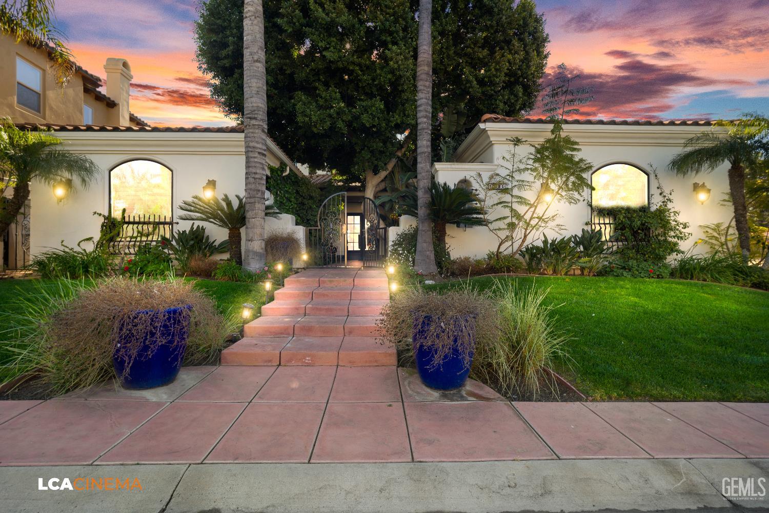 Undisclosed Address Bakersfield, CA 93306 - Photo 21 of 56 a view of a garden with a fountain