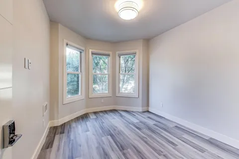 a view of a dinning tables and chairs in the patio