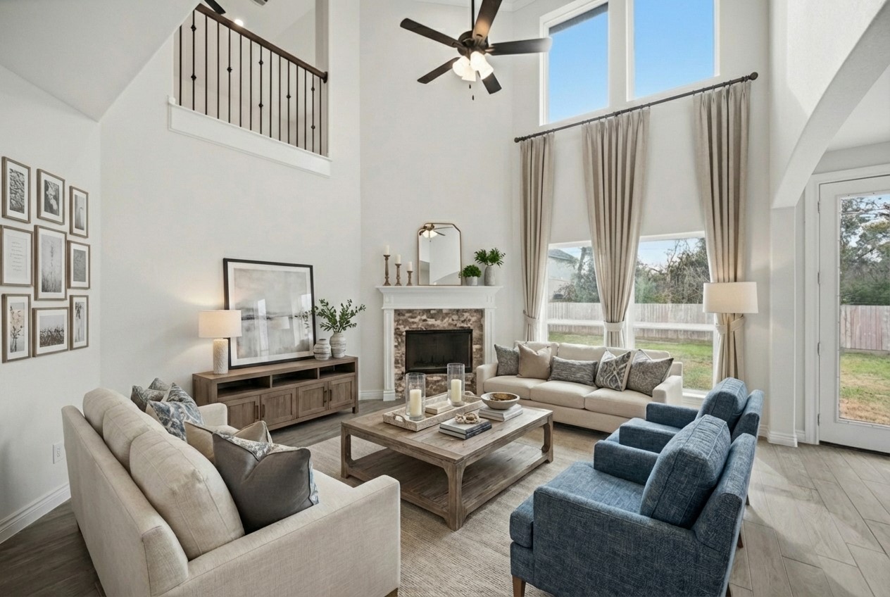 16507 Boston Post Road Cypress, TX 77429 - Photo 6 of 39 Virtually staged to showcase the full potential of the family room.