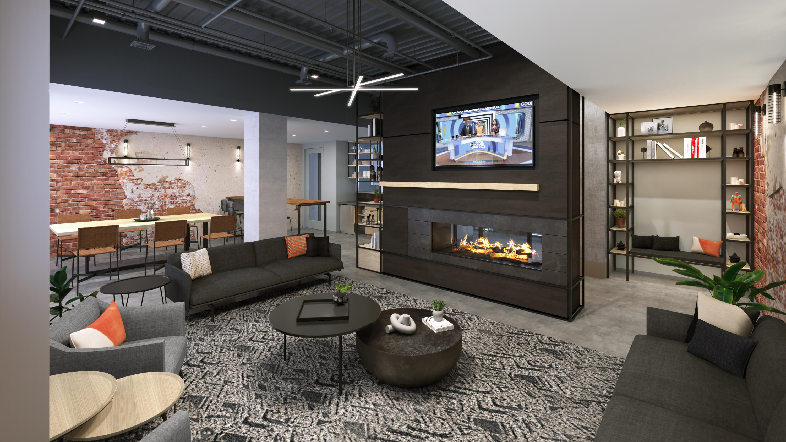 75 Chestnut Street, Unit 202 Portland, ME 04101 - Photo 14 of 35 Club Lounge Rendering