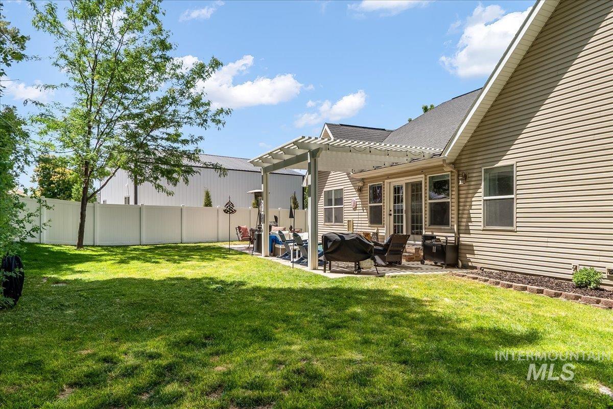 1111 Cole Street Kimberly, ID 83341 - Photo 45 of 49 View of yard featuring a pergola and a patio