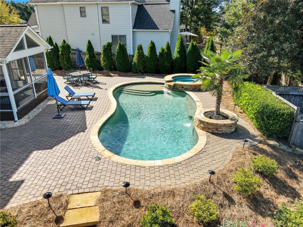 619 Blackwater Ridge Canton, GA 30114 - Photo 25 of 41 a view of a swimming pool with lounge chair