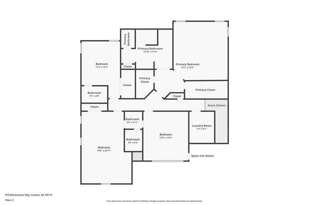 619 Blackwater Ridge Canton, GA 30114 - Photo 28 of 41 a picture of a floor plan