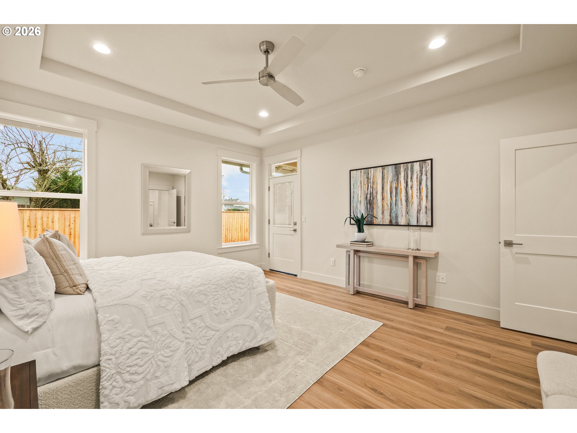 315 Northeast Clay Street Sublimity, OR 97385 - Photo 23 of 42 a bedroom with a bed and a table