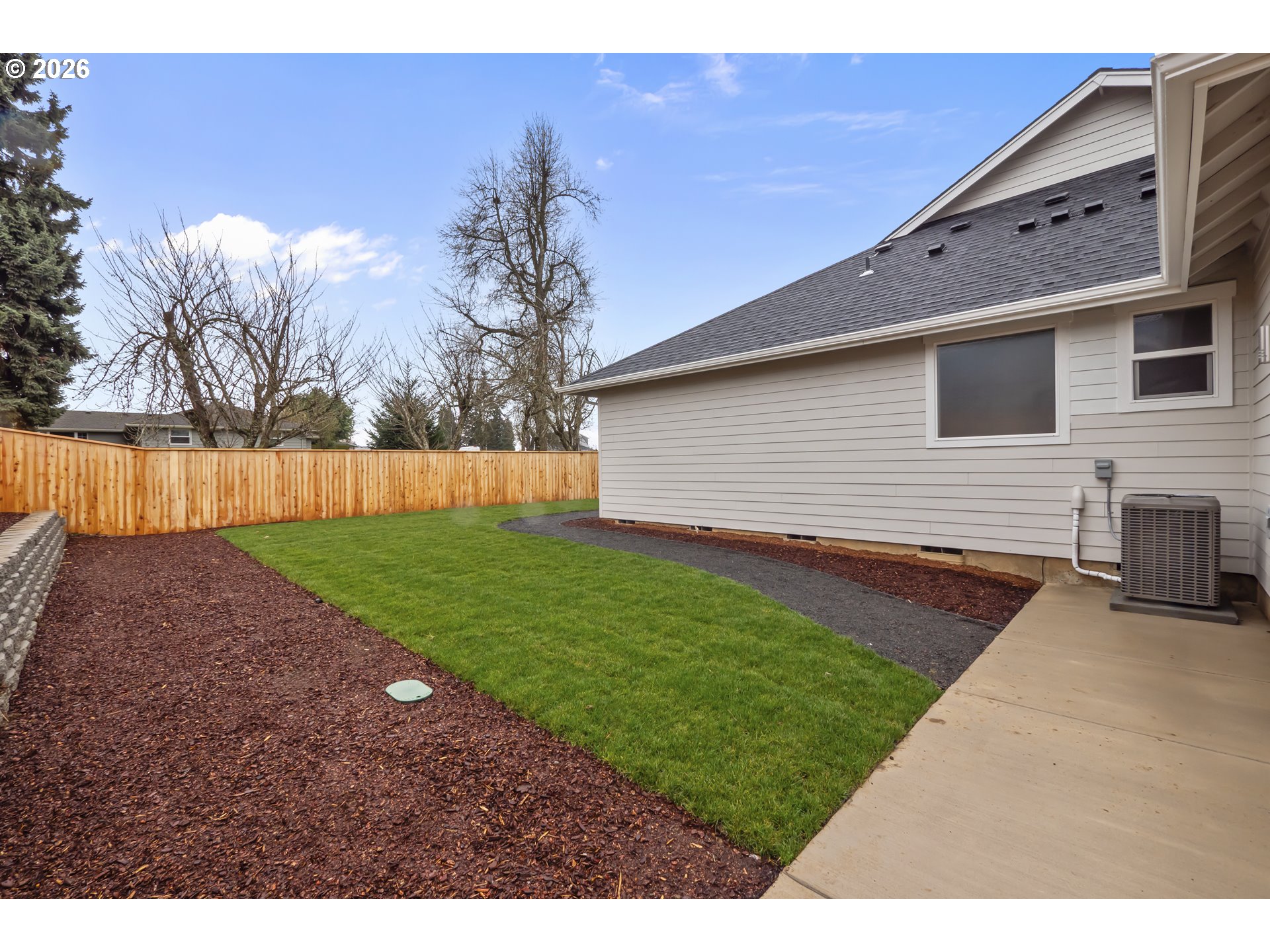 315 Northeast Clay Street Sublimity, OR 97385 - Photo 39 of 42 a backyard of a house with lots of green space