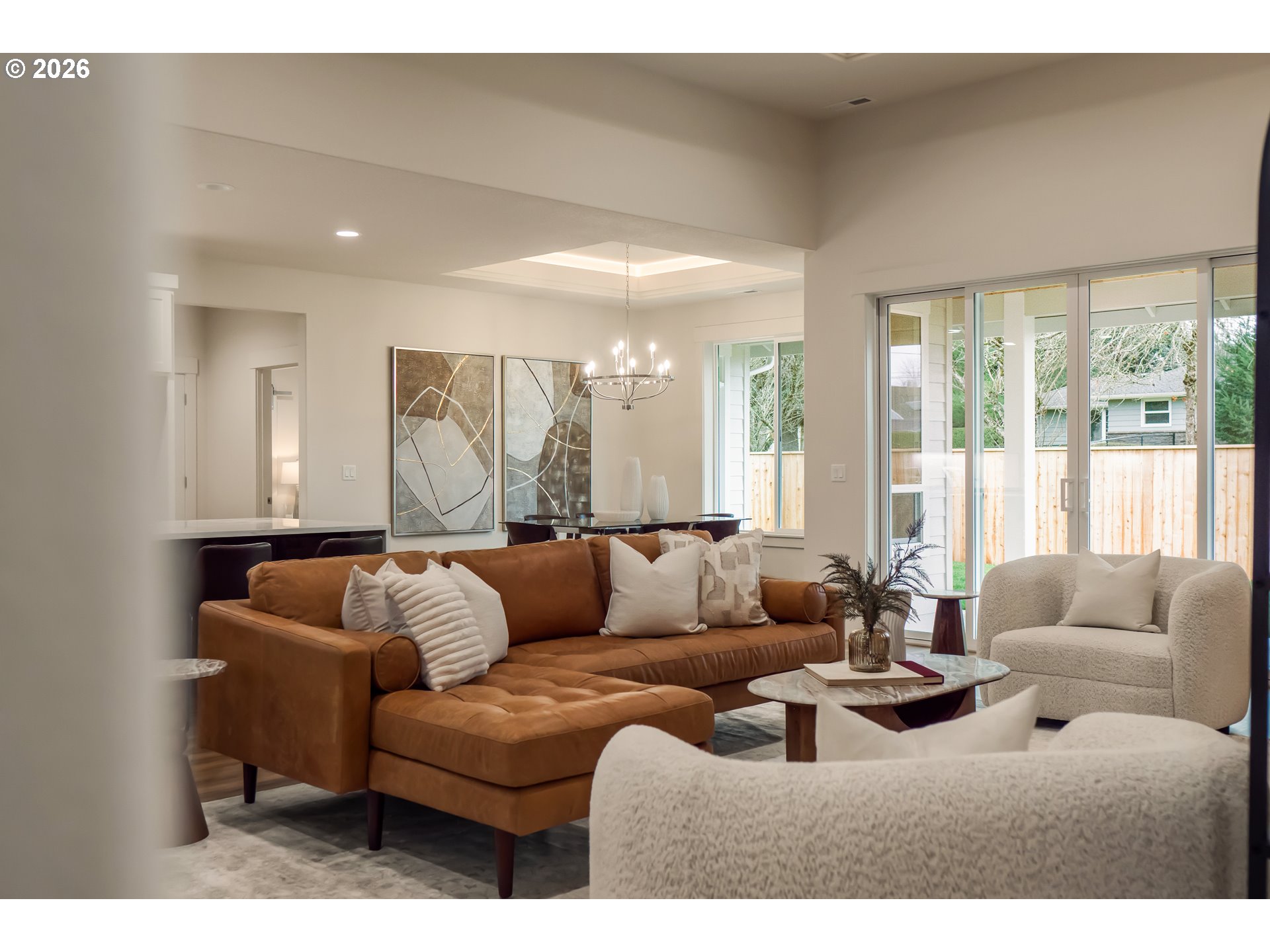 315 Northeast Clay Street Sublimity, OR 97385 - Photo 9 of 42 a living room with furniture and a large window