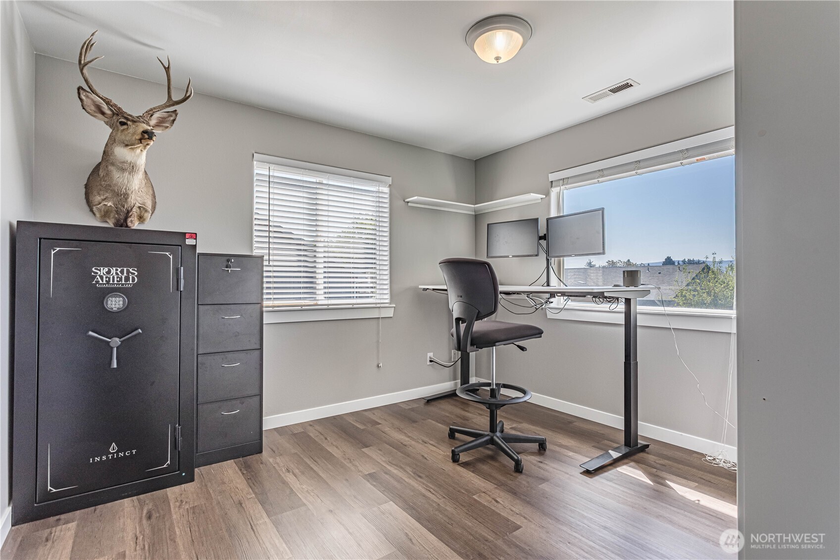 185 Fox Run Wenatchee, WA 98801 - Photo 33 of 39 a view of a workspace with furniture and a window