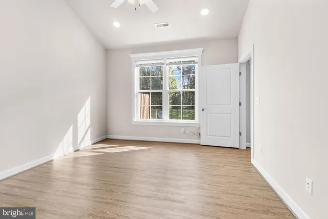 an entryway in a hall with an entryway