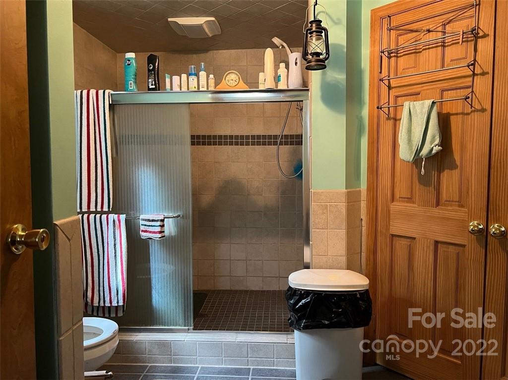 396 Jacobs Road Bryson City, NC 28713 - Photo 15 of 43 a bathroom with a sink a toilet and shower