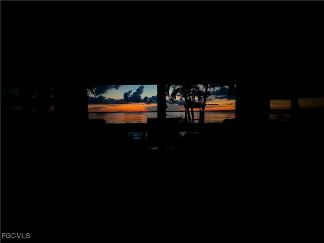 a view of swimming pool from window