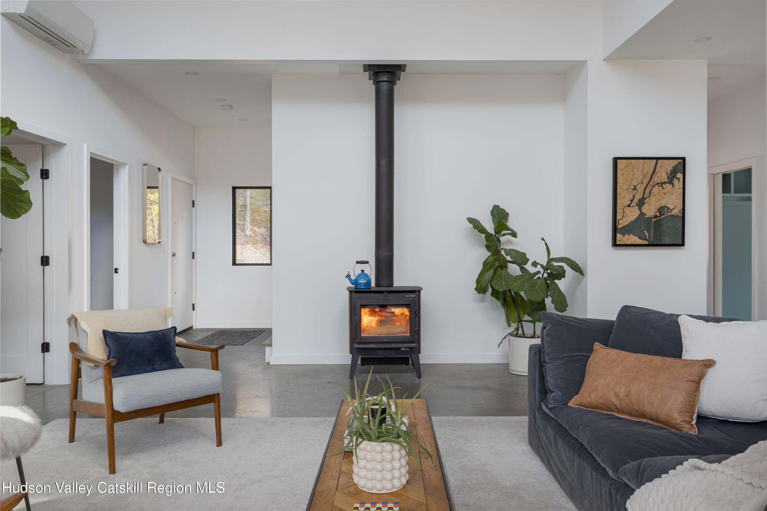 23 Traver Hollow Road Boiceville, NY 12412 - Photo 12 of 48 a living room with furniture and a lamp