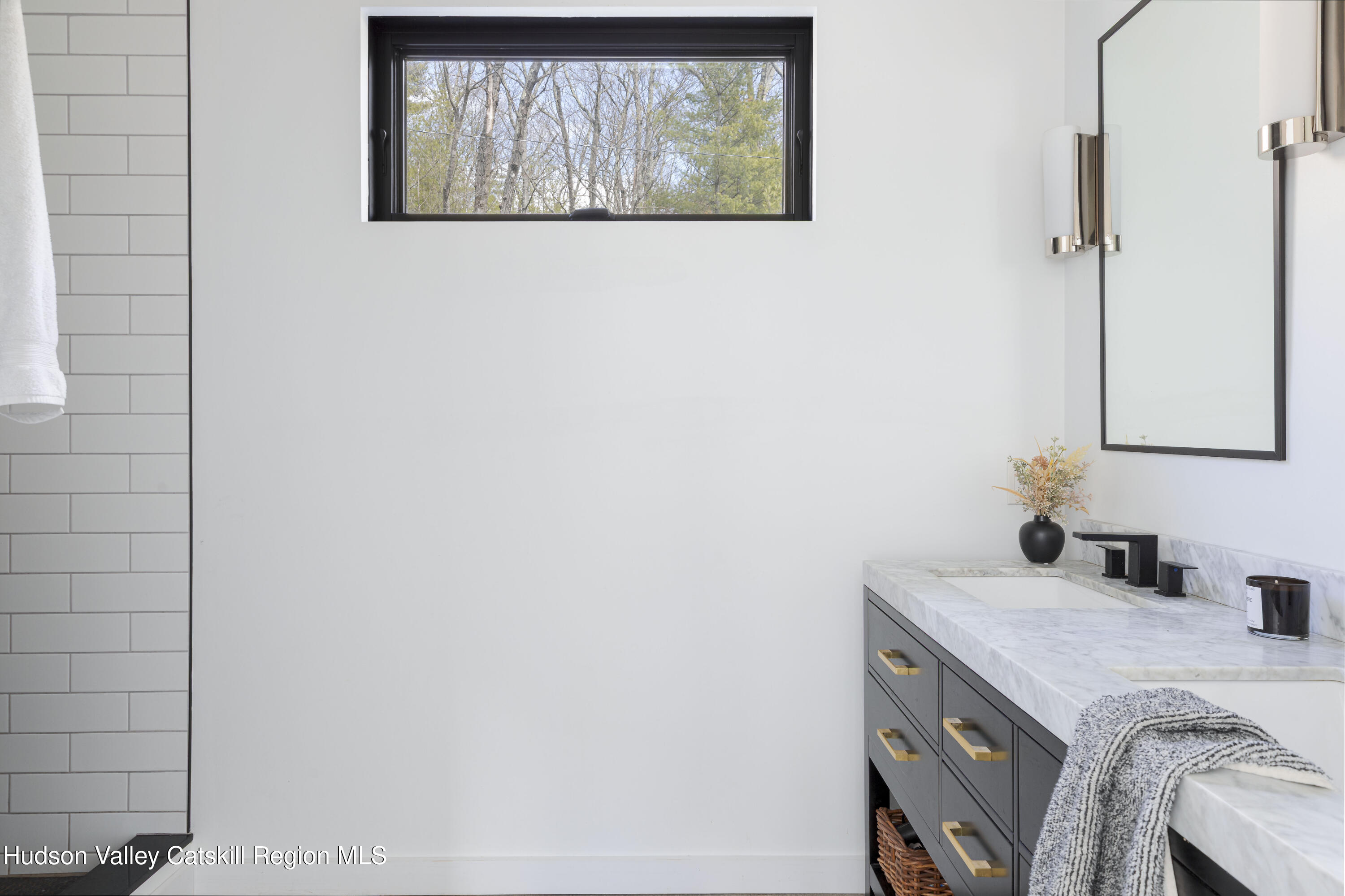23 Traver Hollow Road Boiceville, NY 12412 - Photo 26 of 48 a bathroom with a sink and a mirror