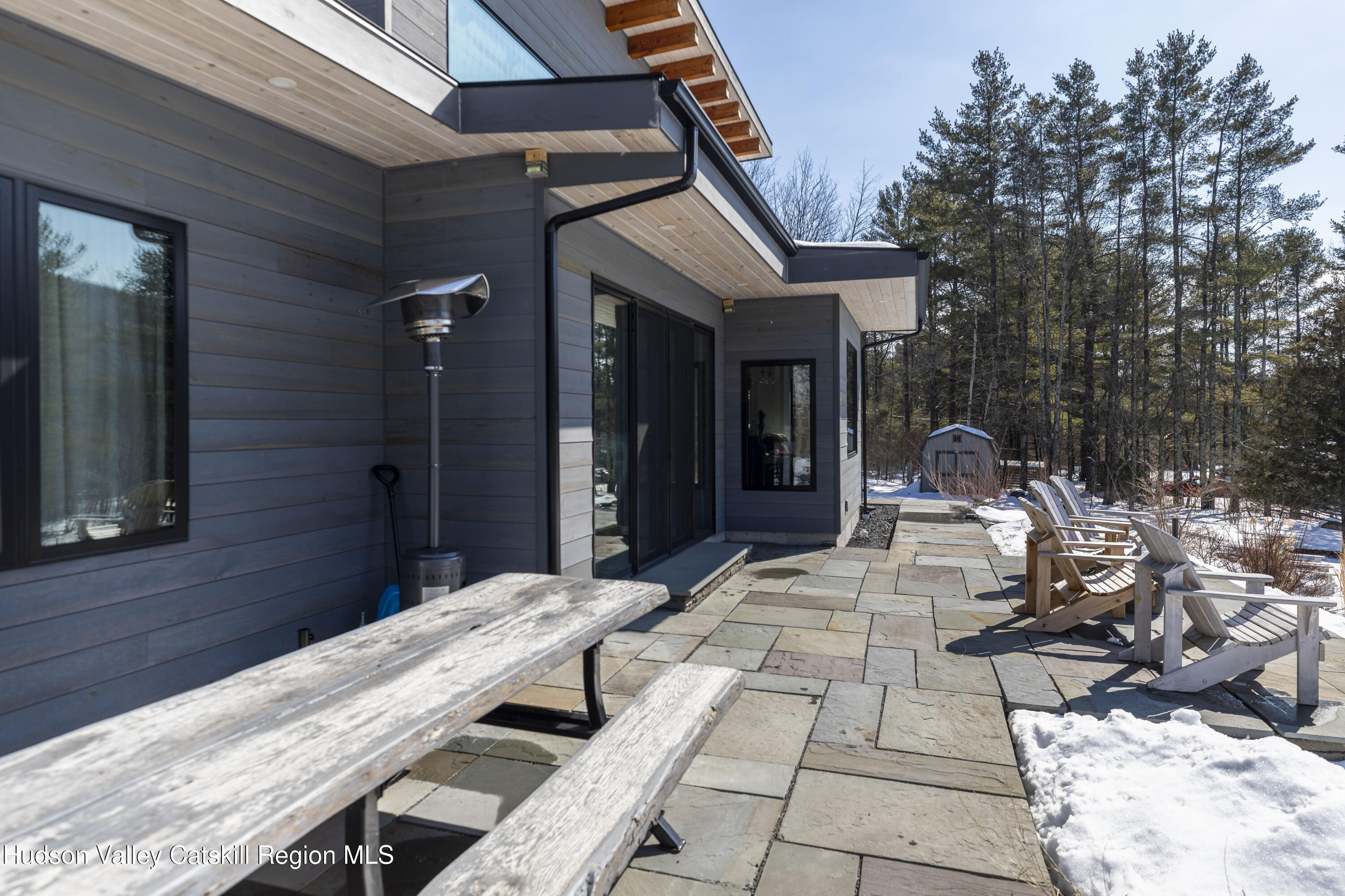 23 Traver Hollow Road Boiceville, NY 12412 - Photo 34 of 48 a view of a patio with table and chairs and potted plants