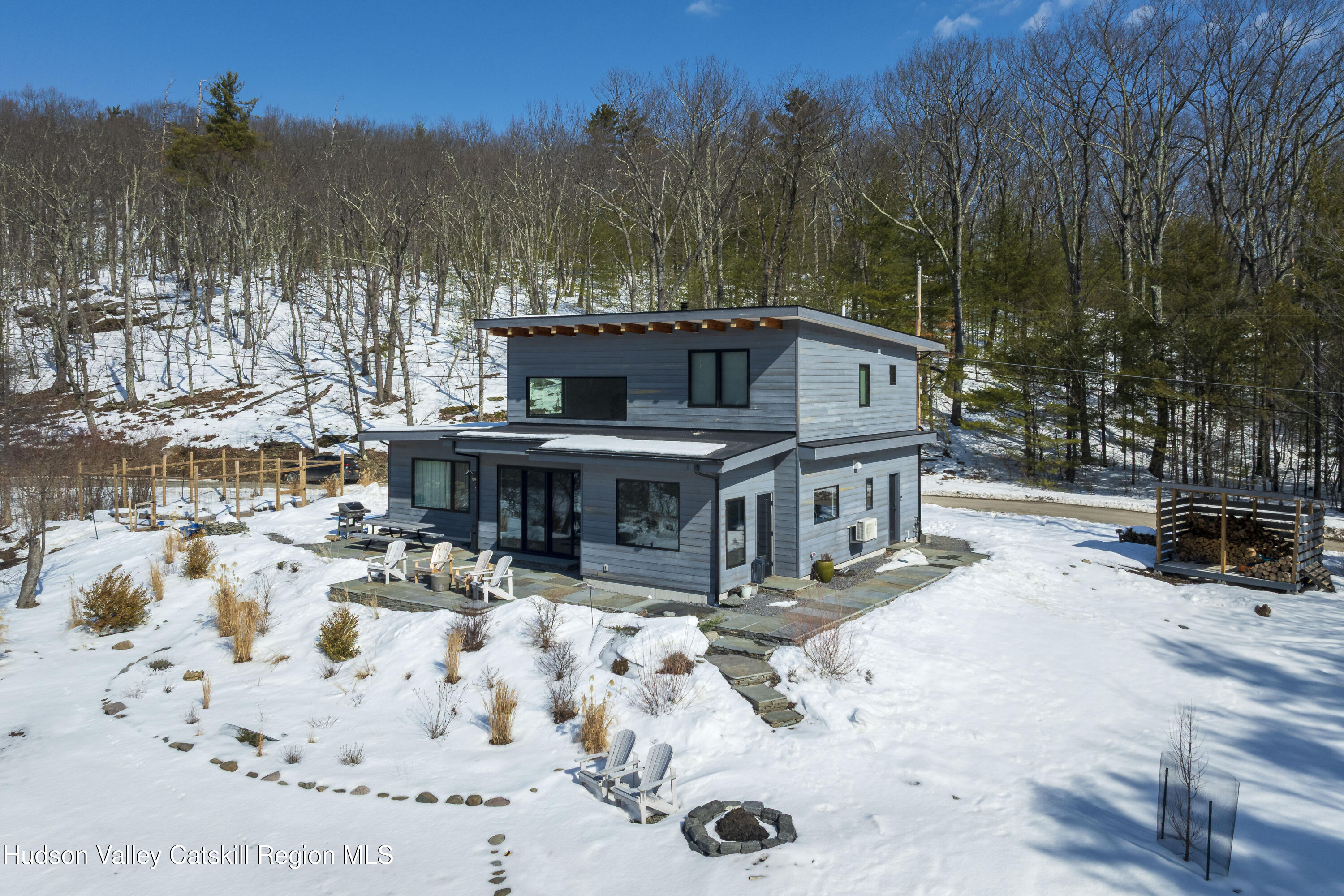 23 Traver Hollow Road Boiceville, NY 12412 - Photo 43 of 48 a view of a house with a snow in the background