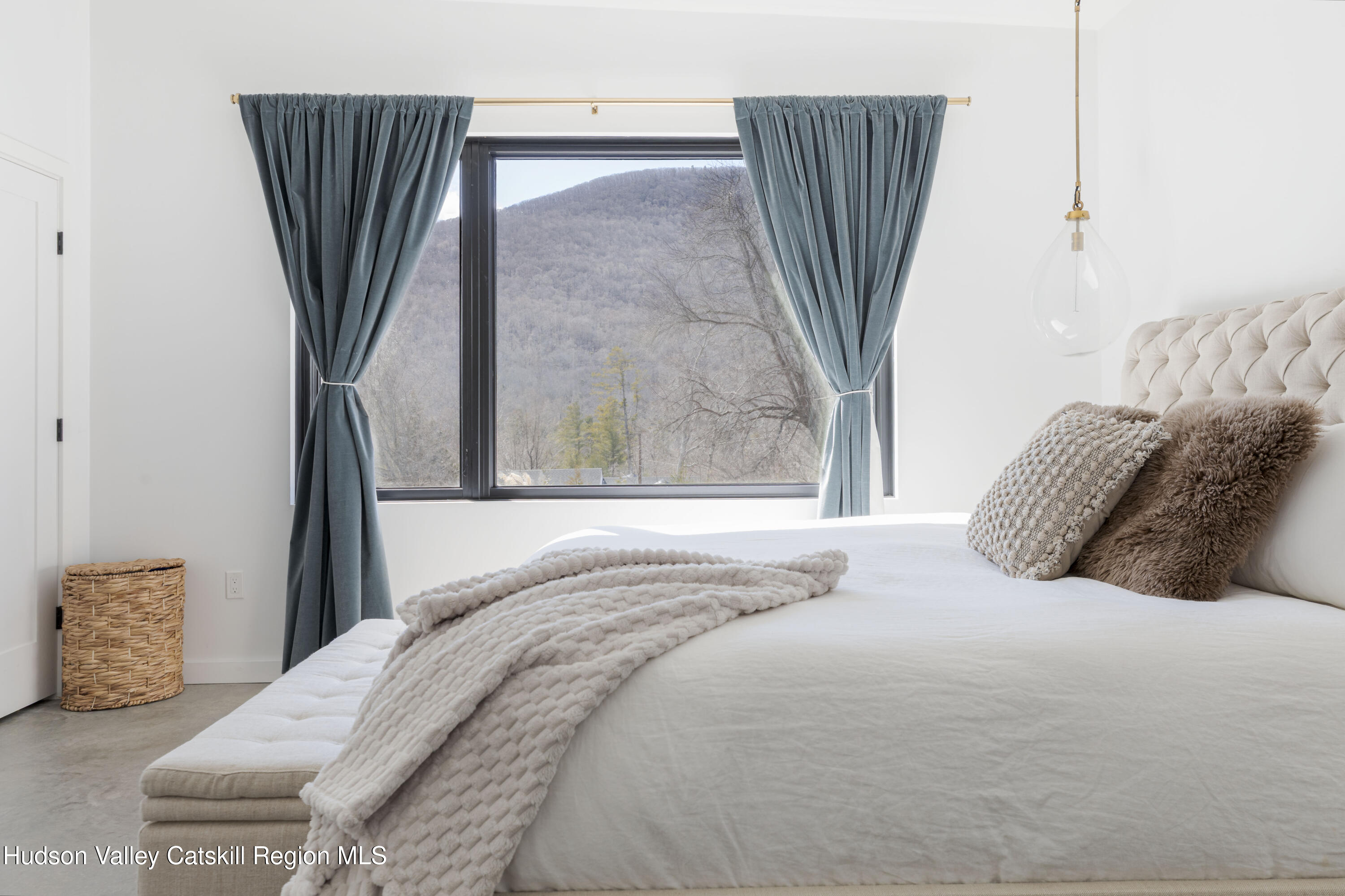 23 Traver Hollow Road Boiceville, NY 12412 - Photo 5 of 48 a bedroom with a bed closet and a large mirror