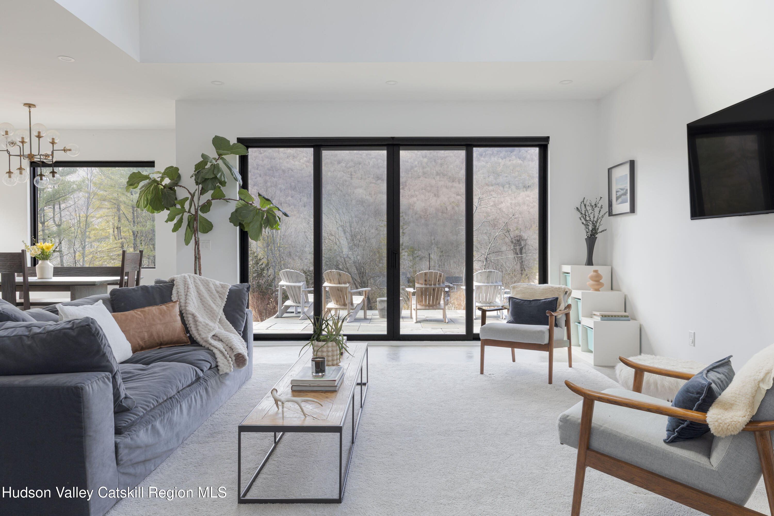 23 Traver Hollow Road Boiceville, NY 12412 - Photo 8 of 48 a living room with furniture and a large window
