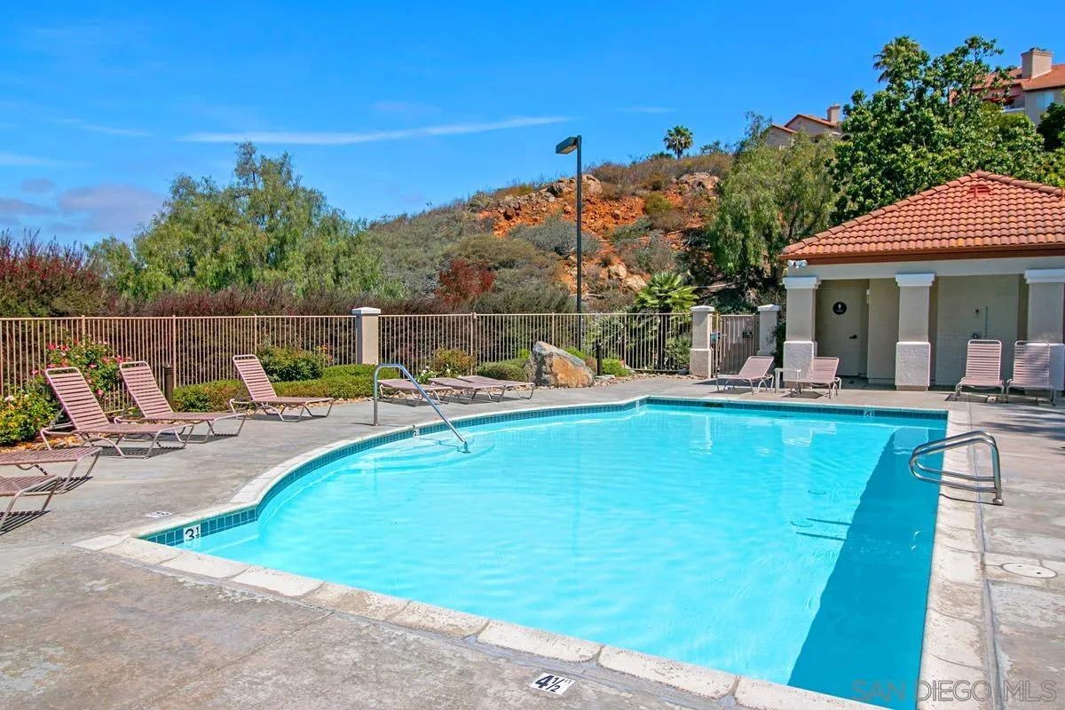 11235 Affinity Court, Unit 68 San Diego, CA 92131 - Photo 28 of 29 a view of a swimming pool with a patio