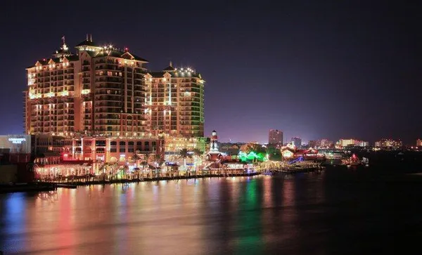 a view of building and lake view