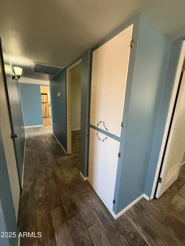 a view of hallway with stairs