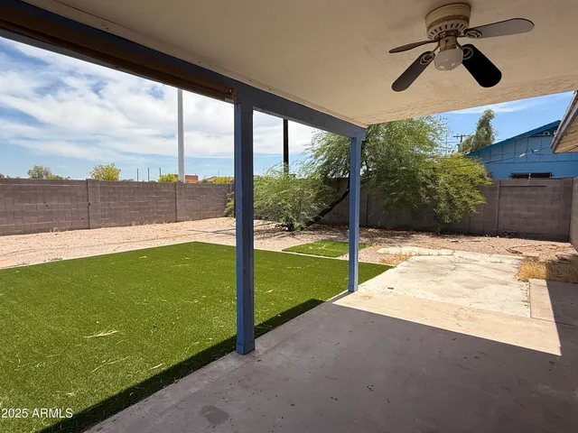 a view of a garden from a window