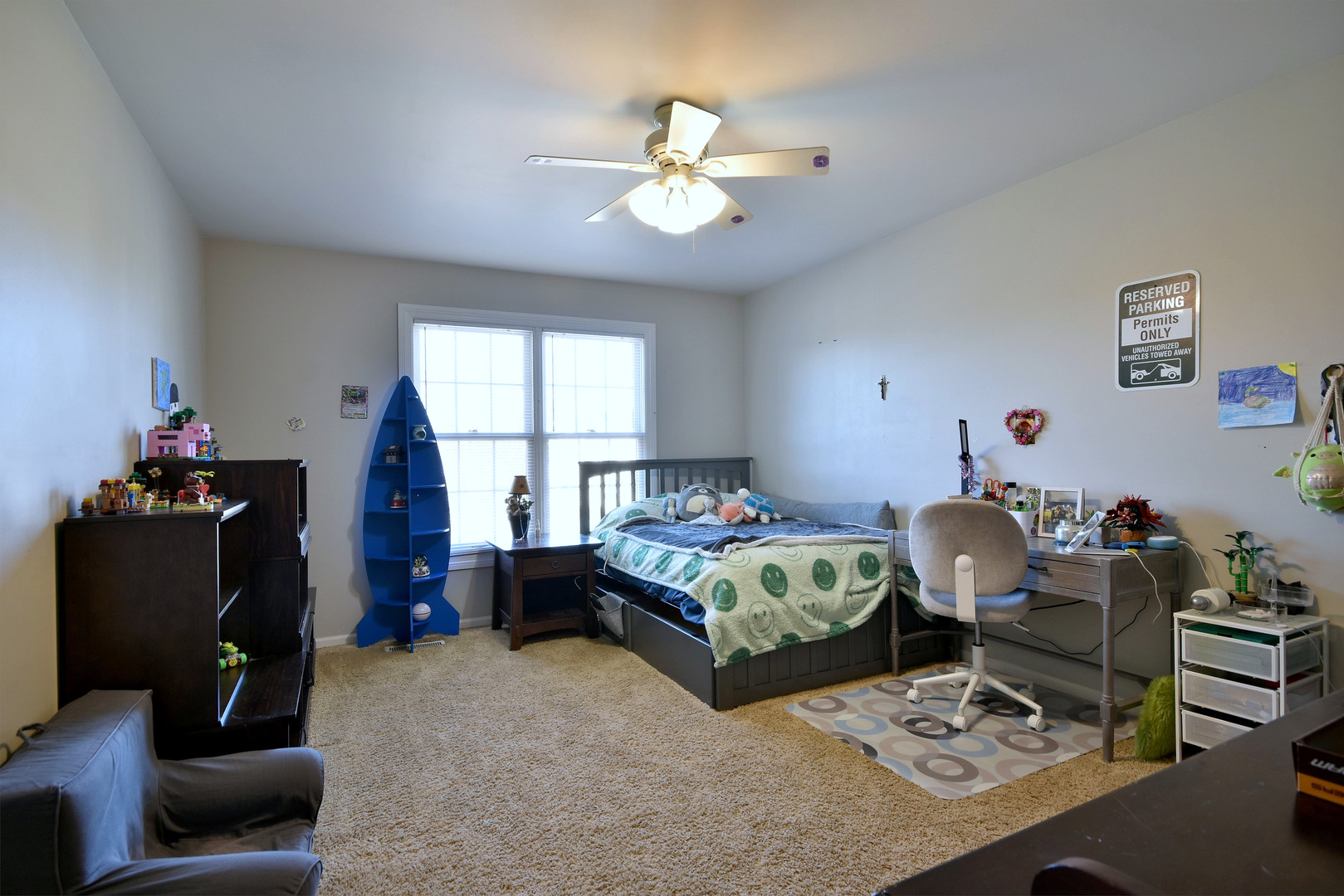 781 Hayrack Drive Algonquin, IL 60102 - Photo 30 of 54 a bedroom with bed and a chandelier