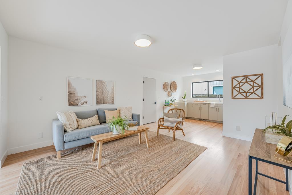 117 El Camino Del Mar Aptos, CA 95003 - Photo 40 of 60 a living room with furniture and view of kitchen