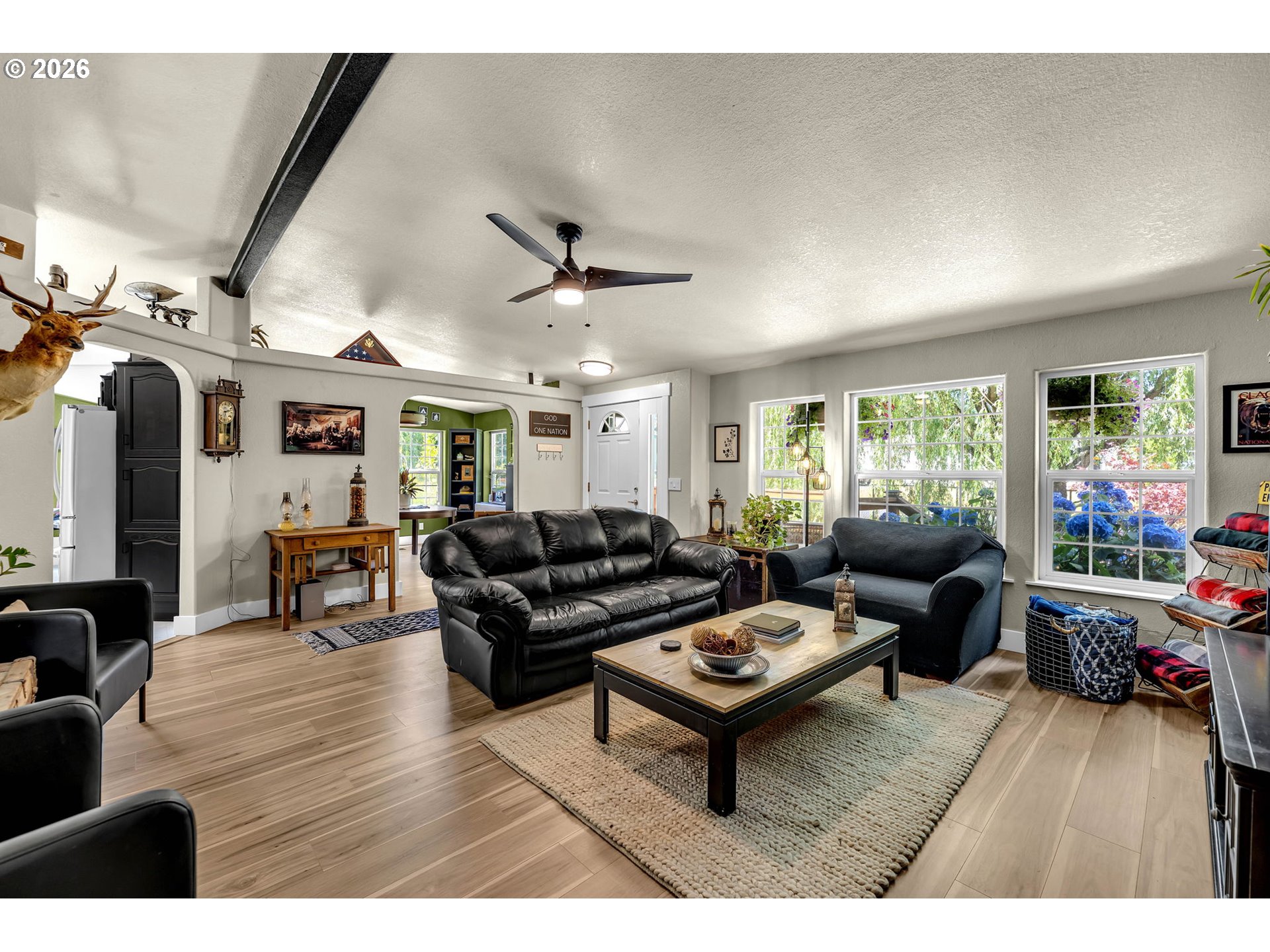 52 Estabrook Loop Carson, WA 98610 - Photo 5 of 37 a living room with furniture and wooden floor