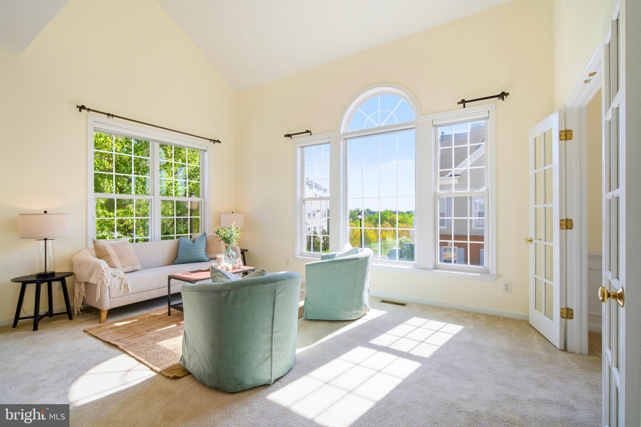 6338 Eagle Ridge Lane, Unit A Alexandria, VA 22312 - Photo 3 of 68 Vaulted Ceiling Living Room