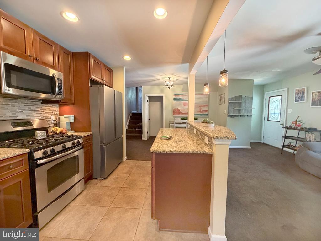 9015 Cloverly Road Philadelphia, PA 19136 - Photo 13 of 37 Remodeled Kitchen with Recessed Lighting