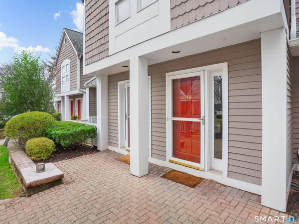 a front view of a house with entryway