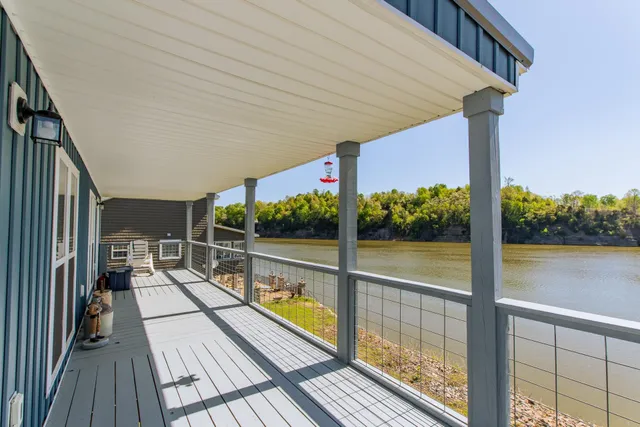 a view of balcony with couch