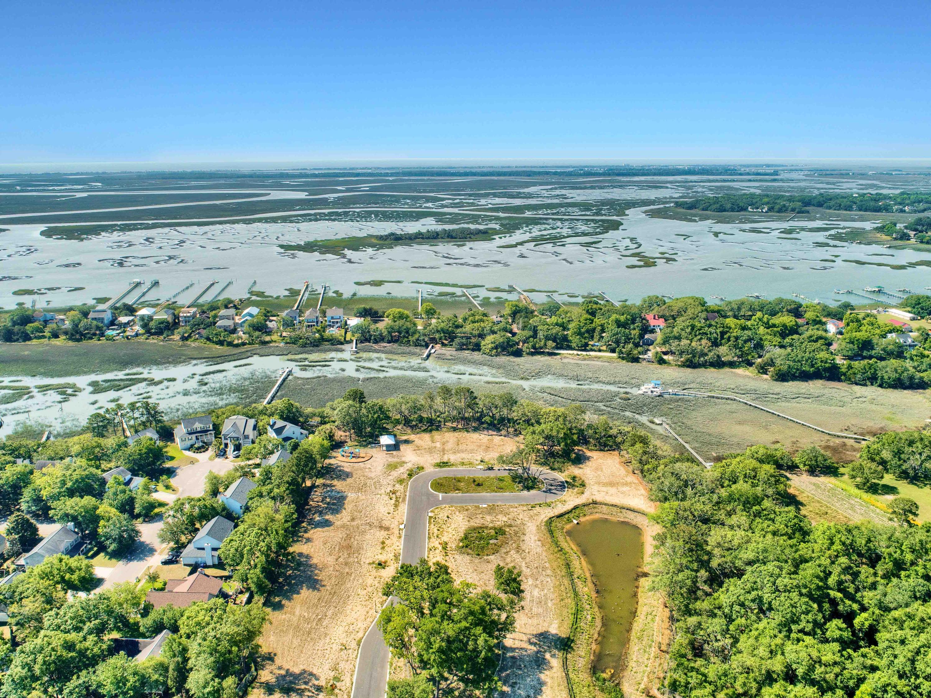 1201 Captain Rivers Drive Charleston, SC 29412 - Photo 27 of 33 aerial marsh view - South