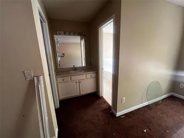 a view of room with front door