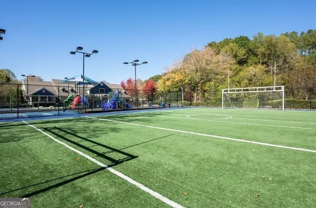 a view of a basketball court